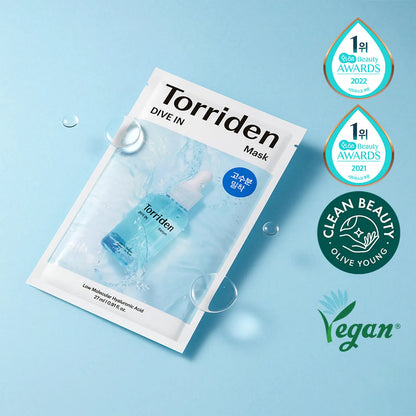 Torriden Dive-In Low Molecule Hyaluronic Acid Mask Sheet